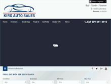 Tablet Screenshot of kiroautosales.com